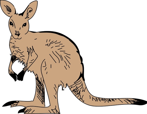 Wallaby svg #2, Download drawings