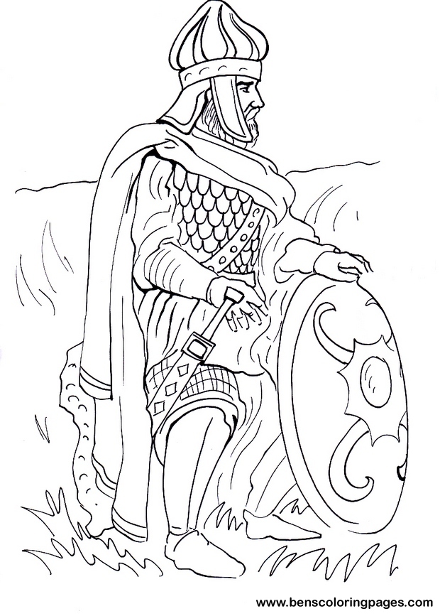 Warrior coloring #17, Download drawings