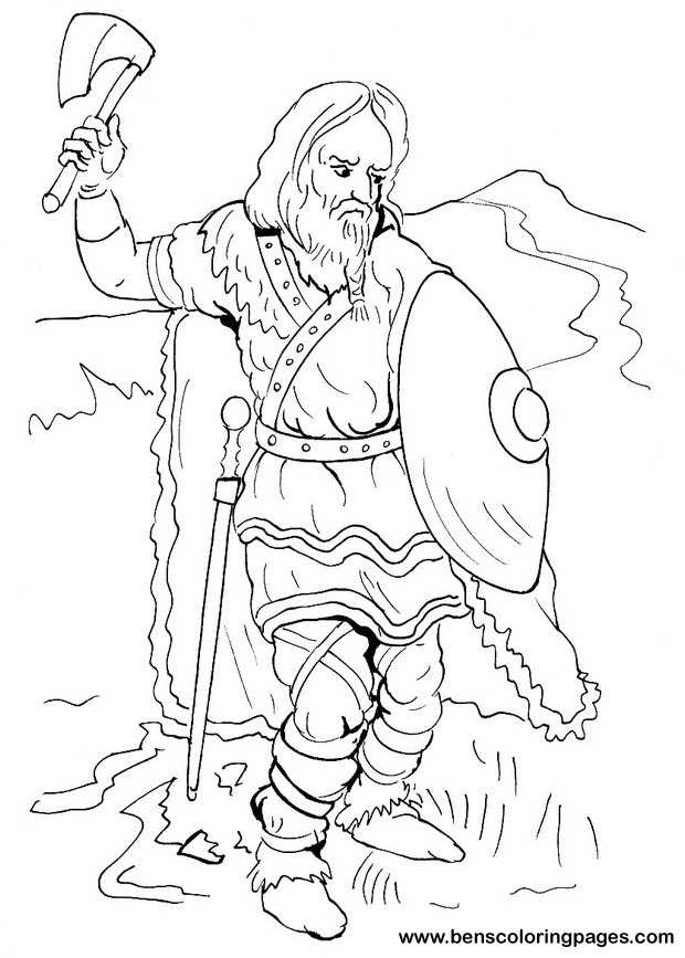 Warrior coloring #18, Download drawings