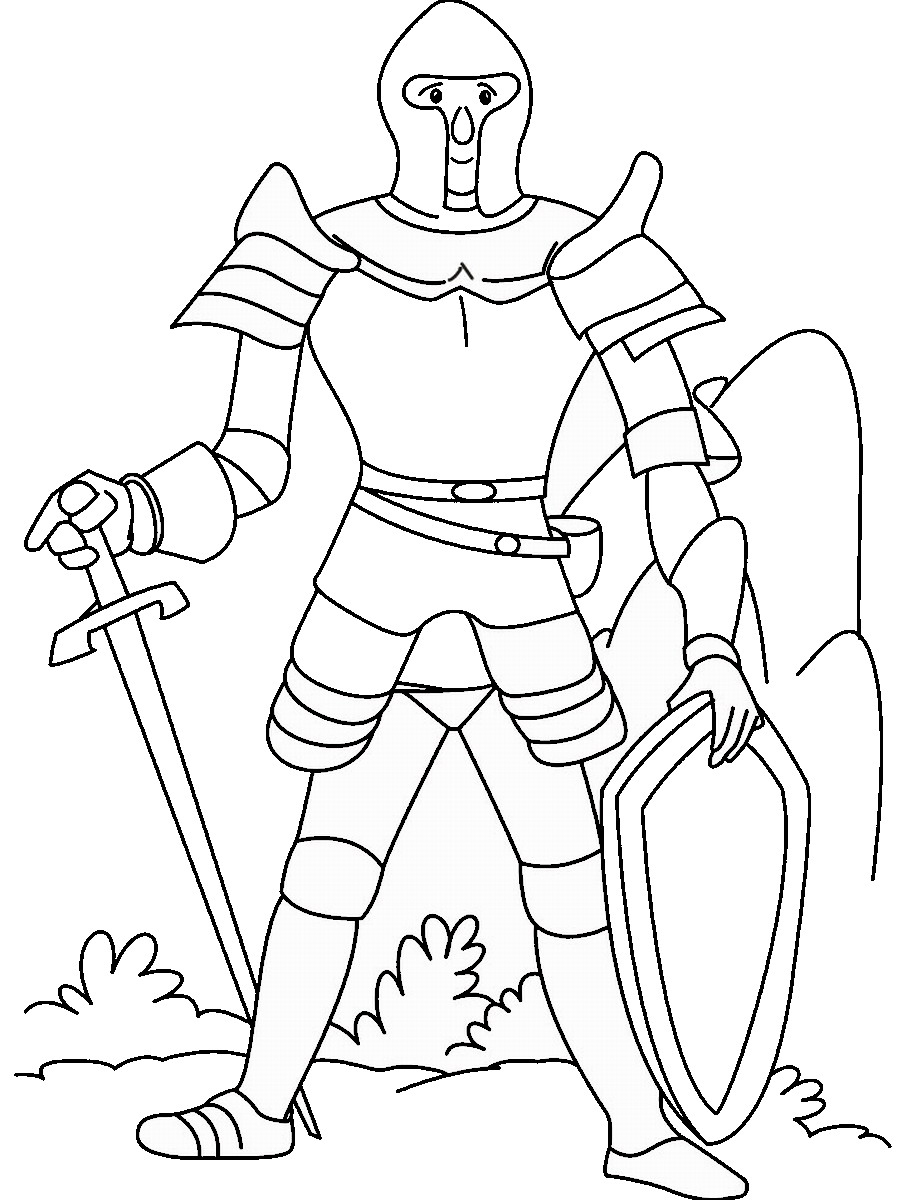 Warrior coloring #8, Download drawings