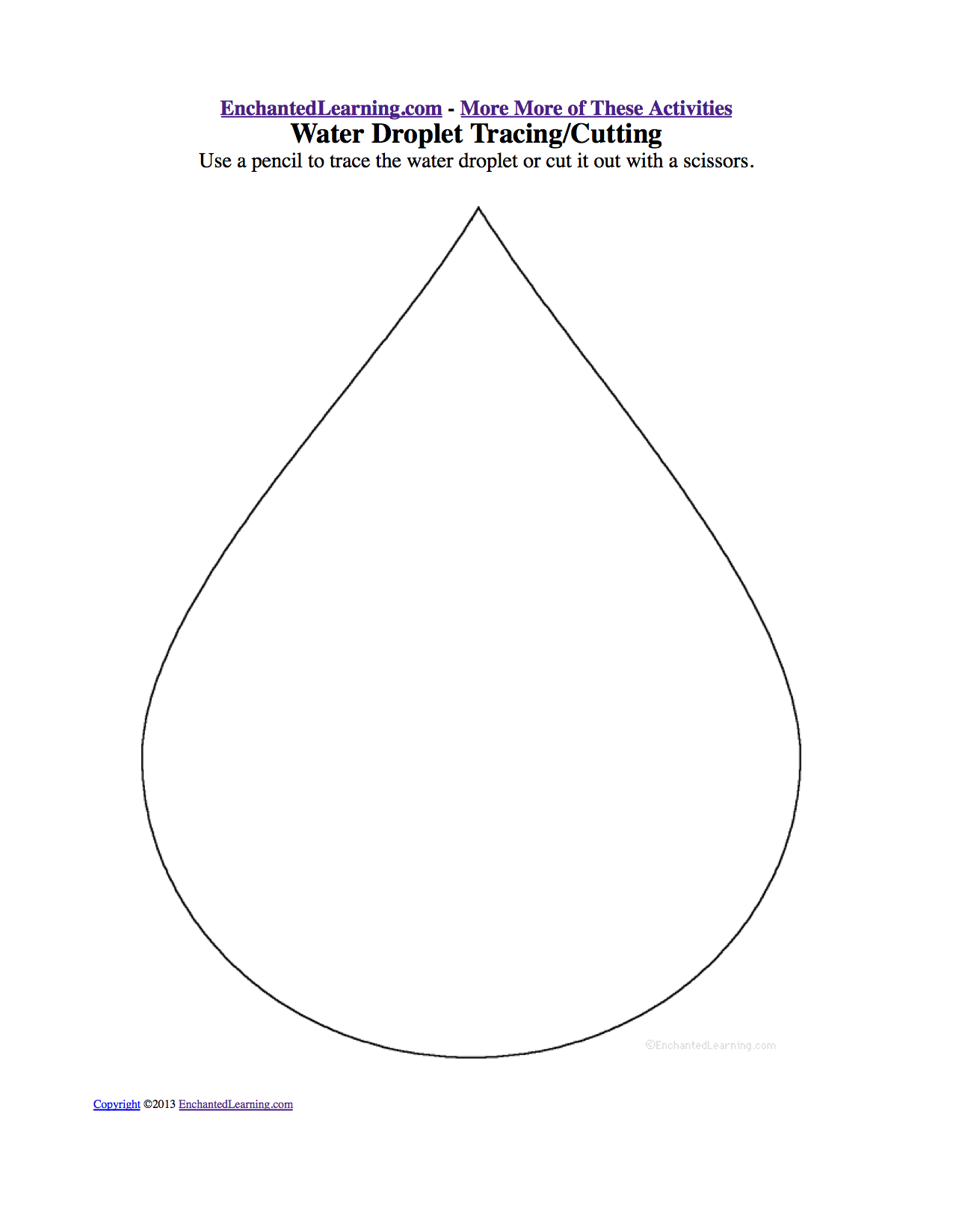 Water Drop coloring #7, Download drawings