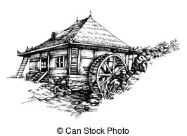Watermill clipart #8, Download drawings
