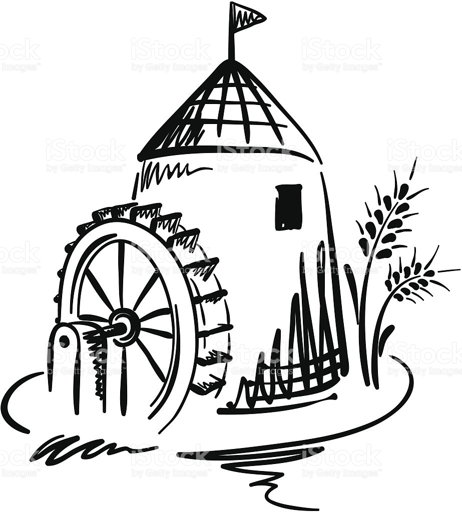 Watermill clipart #5, Download drawings