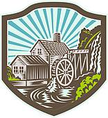 Watermill clipart #13, Download drawings