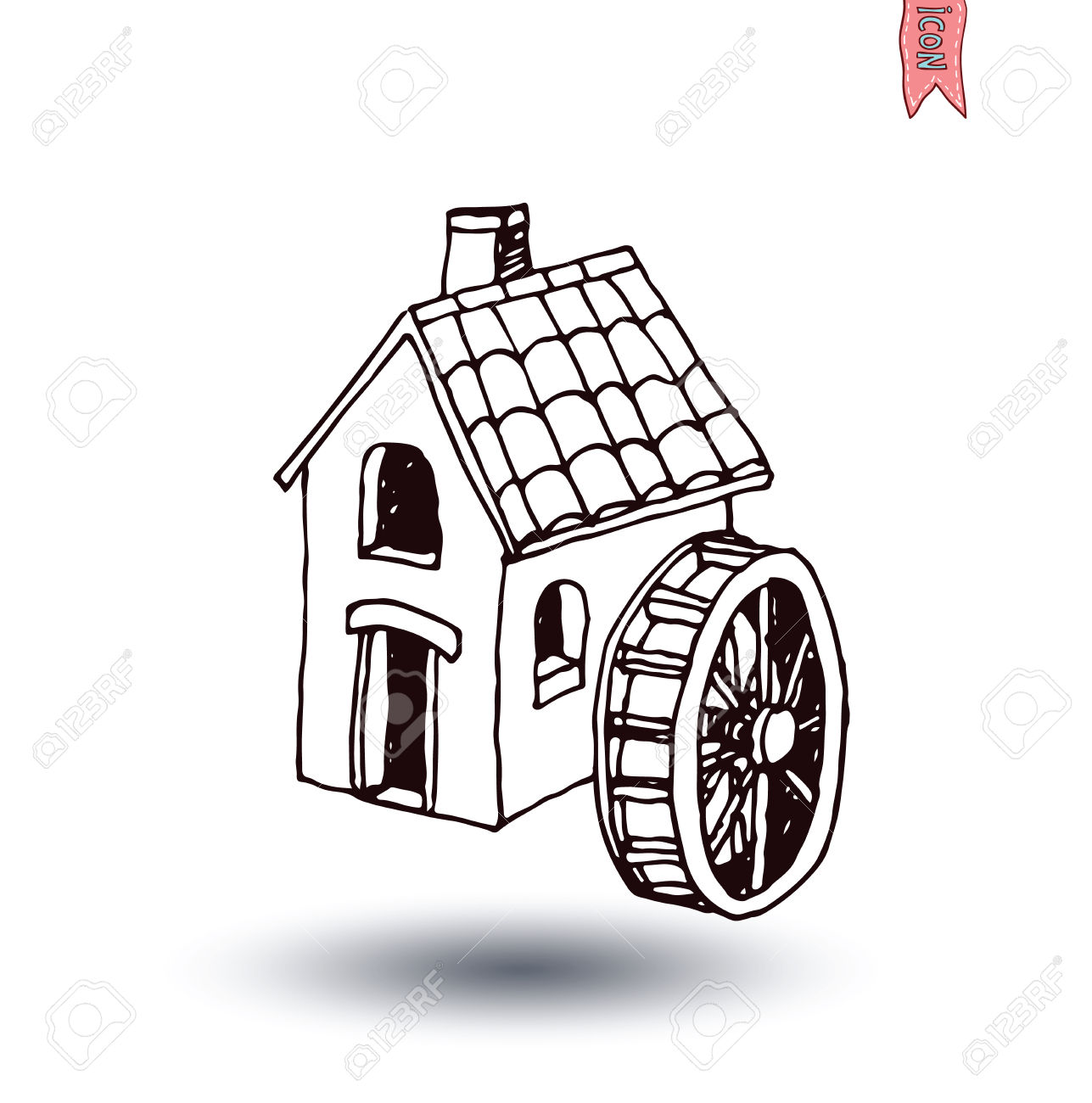 Watermill clipart #16, Download drawings