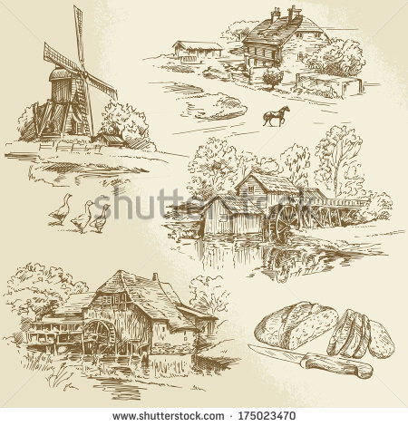 Watermill svg #1, Download drawings