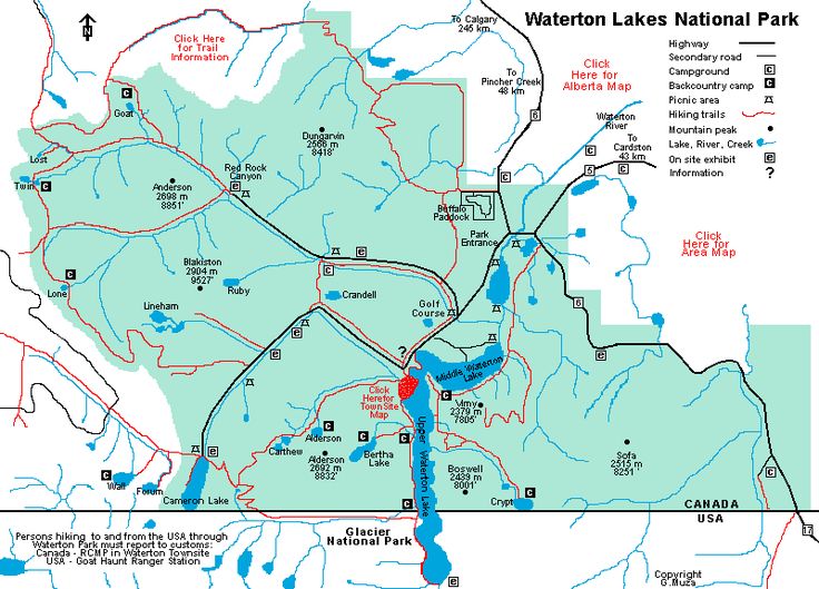 Waterton Lakes National Park coloring #10, Download drawings