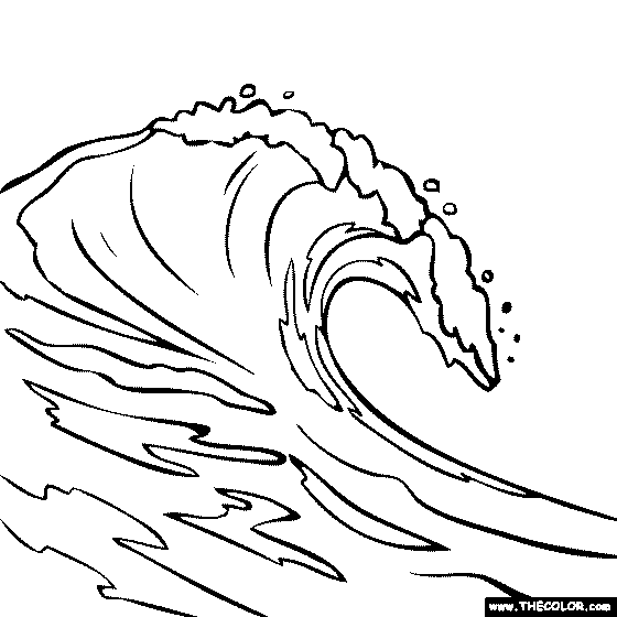 Monster Waves coloring #20, Download drawings