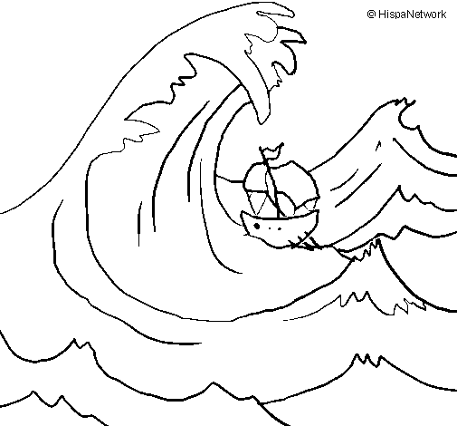 Wave coloring #11, Download drawings