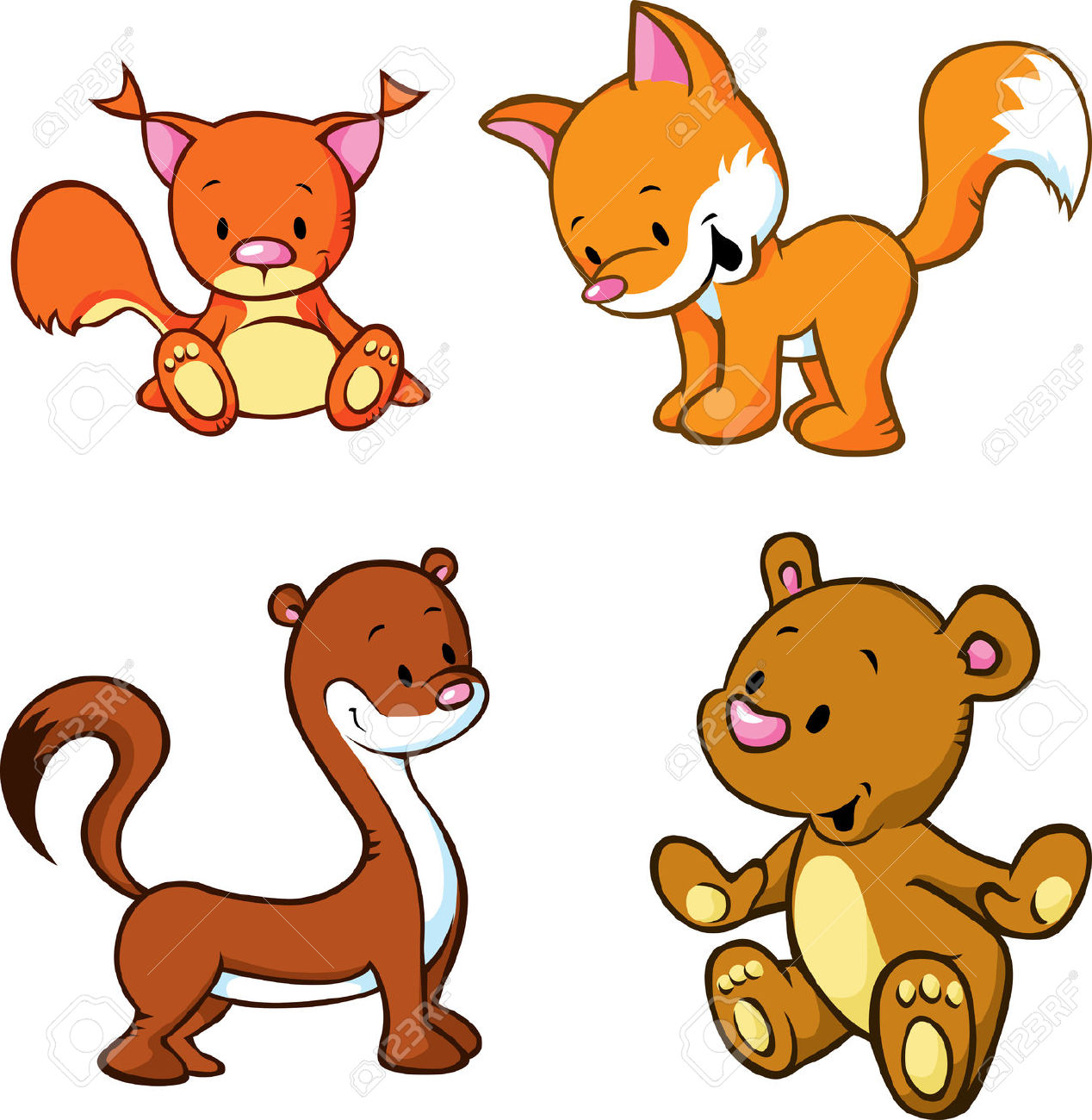 Weasel clipart #2, Download drawings
