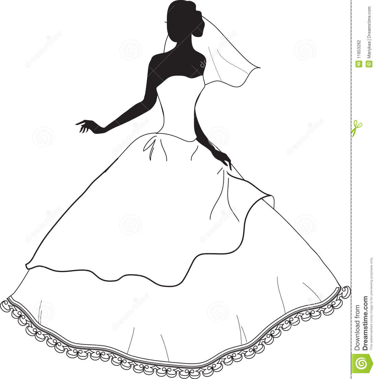 Wedding Dress clipart #17, Download drawings