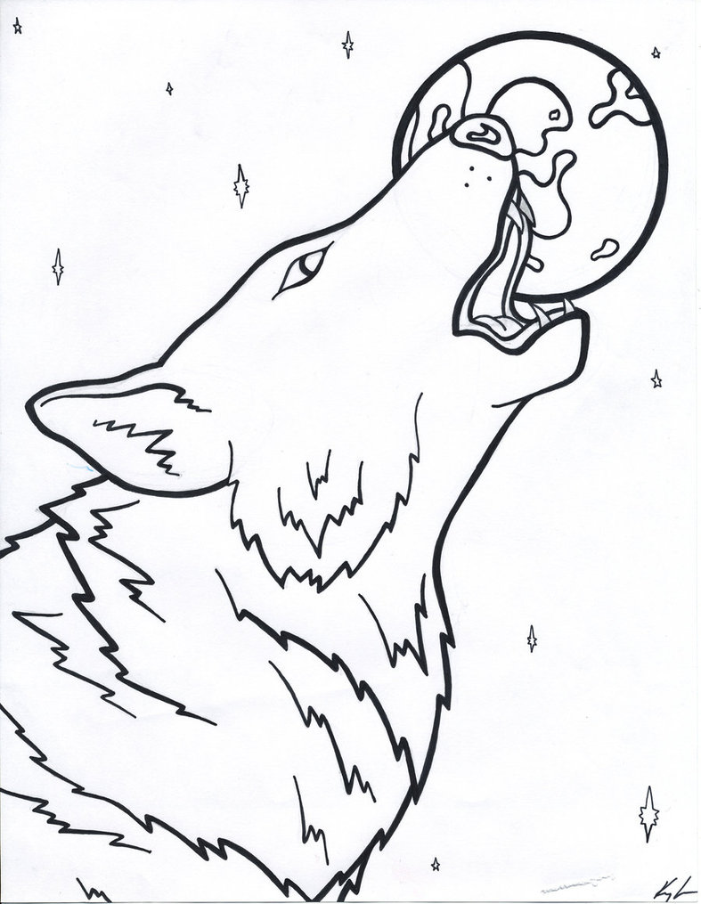 Werewolf coloring #3, Download drawings