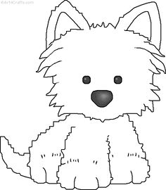 West Highland White Terrier coloring #11, Download drawings