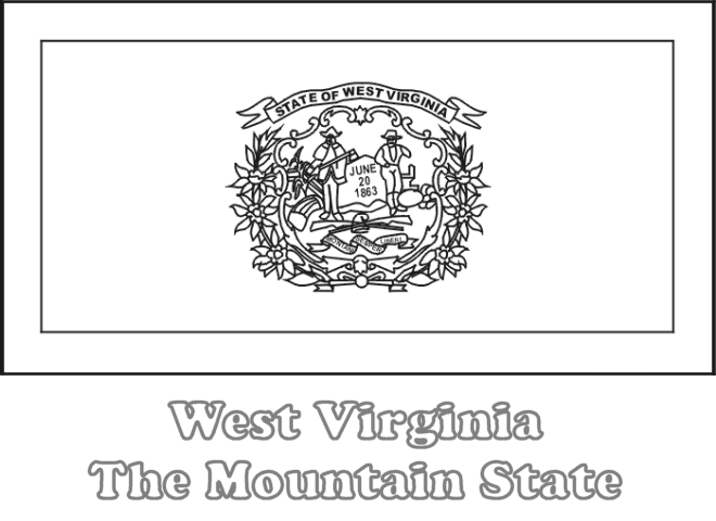 West Virginia coloring #9, Download drawings