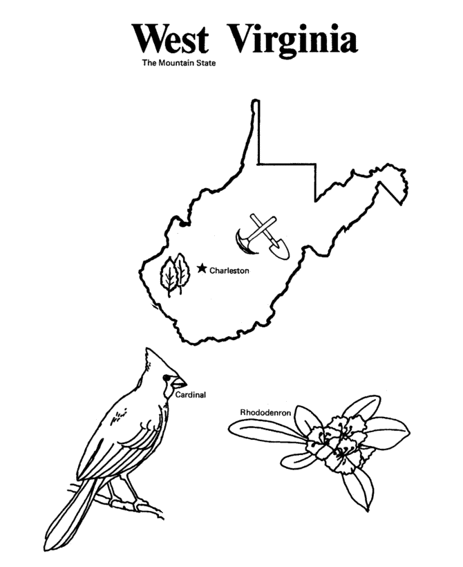 West Virginia coloring #16, Download drawings