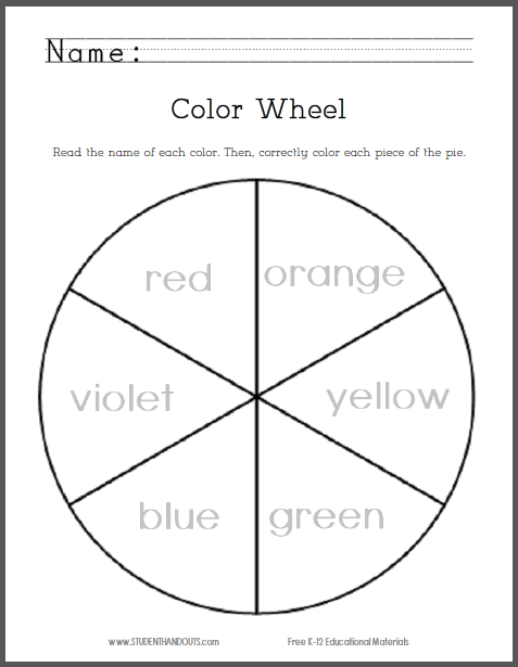 Wheel coloring #12, Download drawings