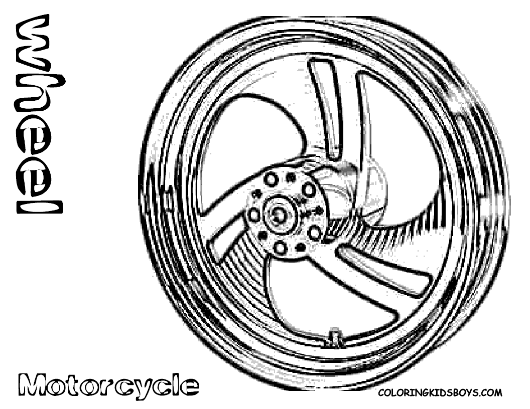 Wheel coloring #13, Download drawings