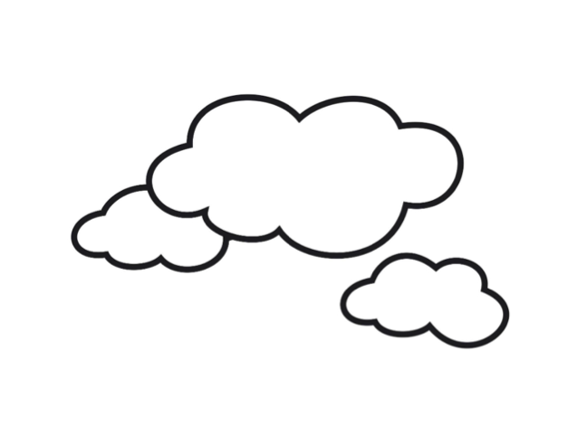 White Cloud coloring #9, Download drawings