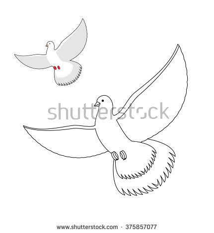 White Dove coloring #12, Download drawings