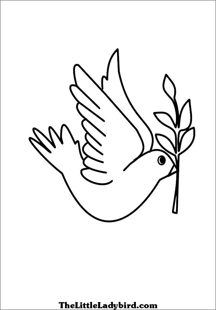 White Dove coloring #14, Download drawings