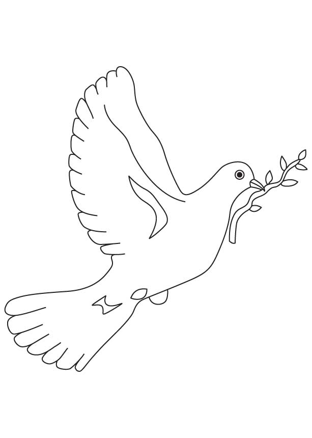 White Dove coloring #5, Download drawings