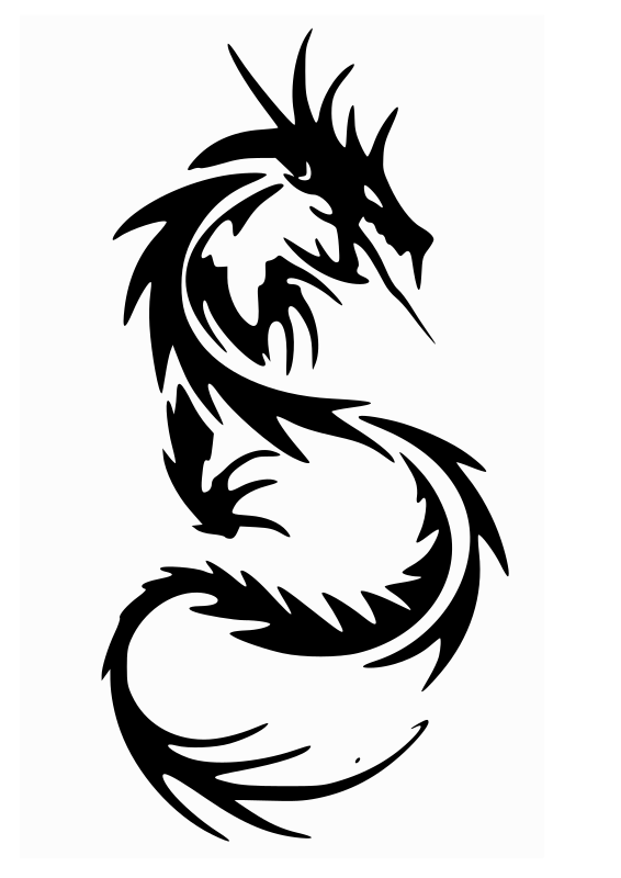 White Dragon clipart #7, Download drawings