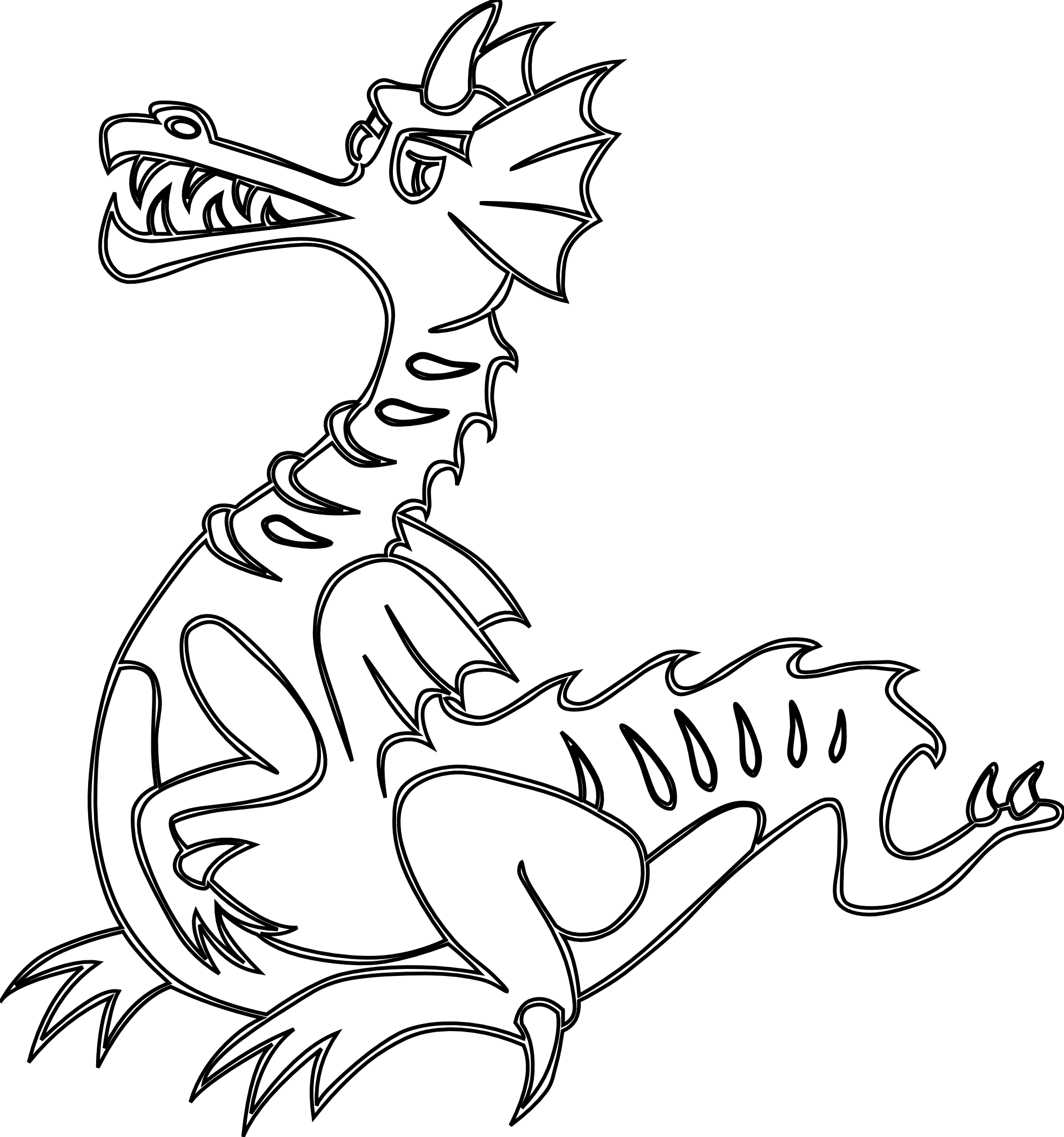White Dragon clipart #4, Download drawings