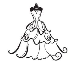 White Dress clipart #4, Download drawings