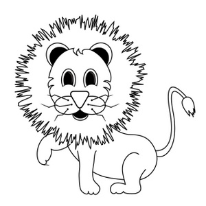 White Lion coloring #13, Download drawings