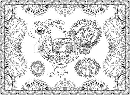 White Peafowl coloring #6, Download drawings