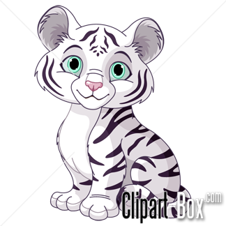 White Tiger clipart #3, Download drawings