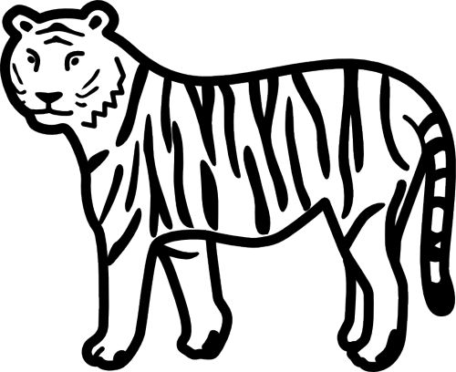 White Tiger clipart #14, Download drawings
