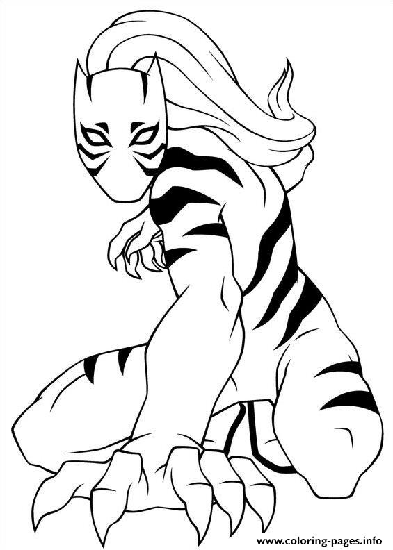 White Tiger coloring #19, Download drawings