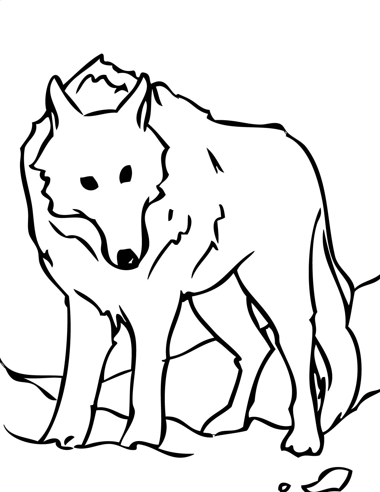 White Wolf coloring #10, Download drawings