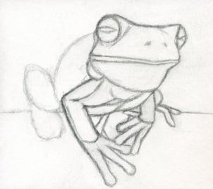 White-lipped Tree Frog coloring #5, Download drawings