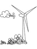 Wind Turbine coloring #12, Download drawings