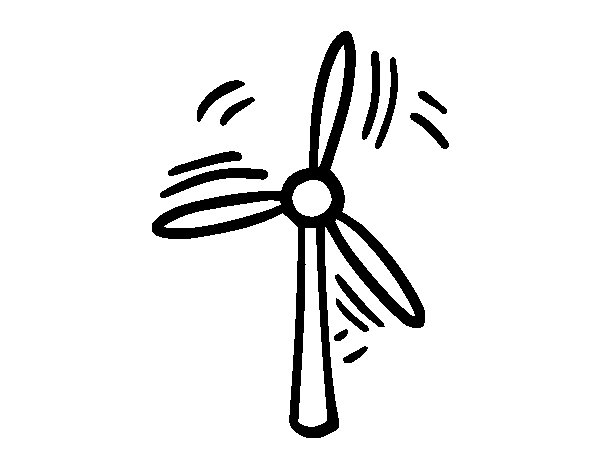 Wind Turbine coloring #7, Download drawings
