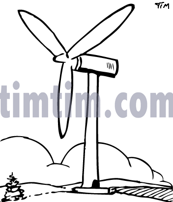 Wind Turbine coloring #5, Download drawings