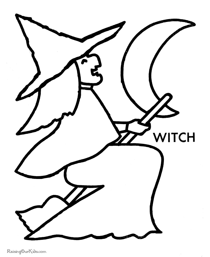 Witch coloring #8, Download drawings
