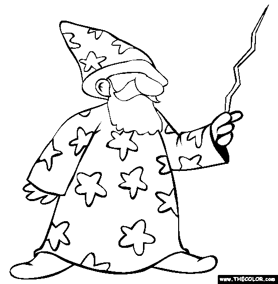Wizard coloring #15, Download drawings