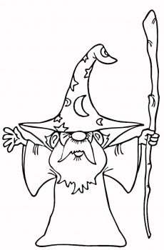 Wizard coloring #11, Download drawings