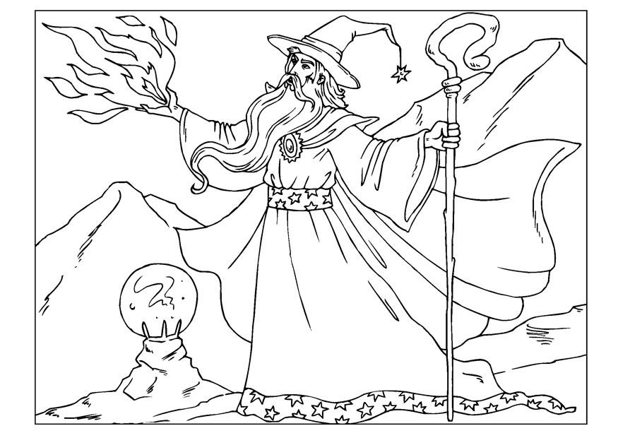 Wizard coloring #8, Download drawings