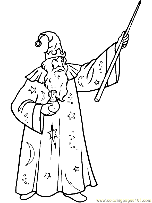 Wizard coloring #9, Download drawings