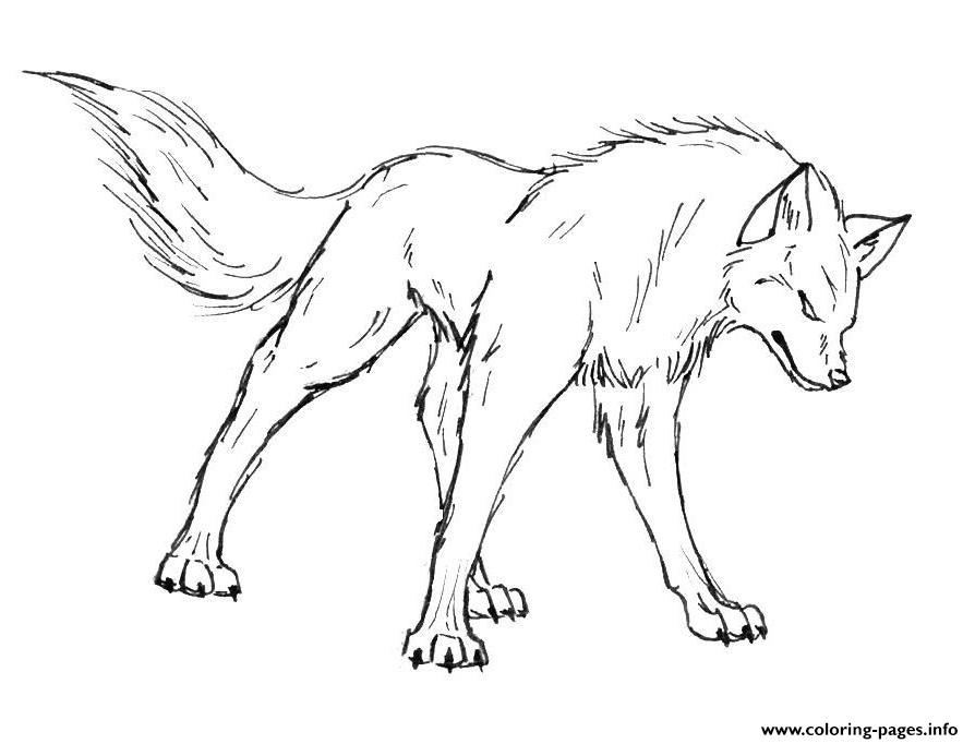 Wolf coloring #6, Download drawings