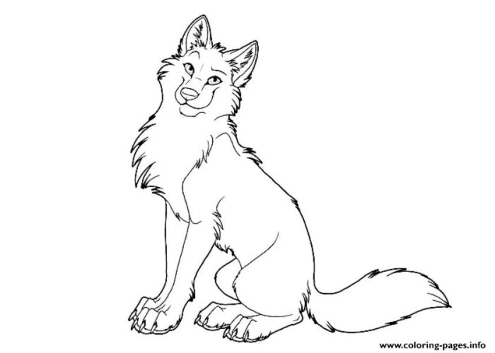 Wolfdog coloring #15, Download drawings