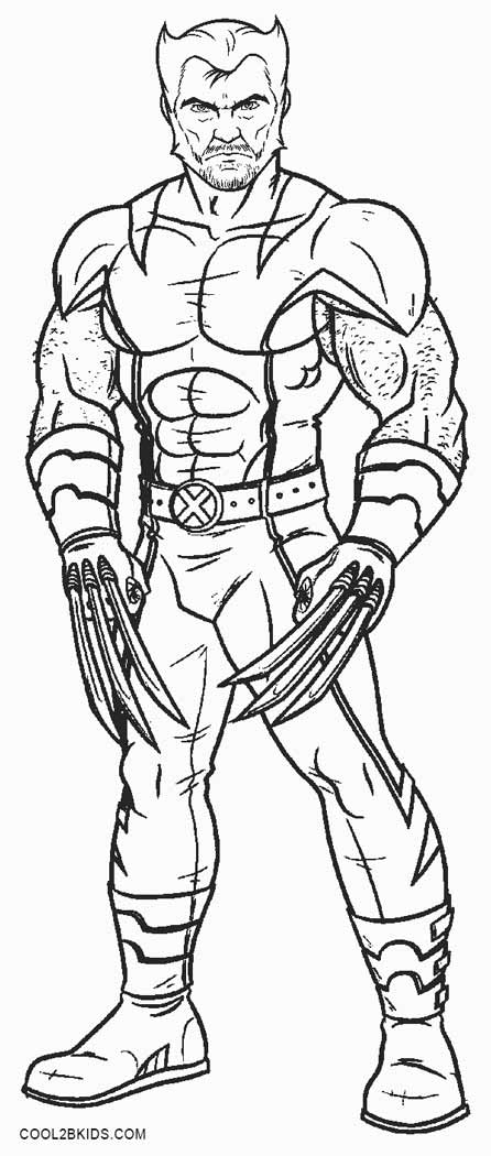 Wolverine coloring #7, Download drawings