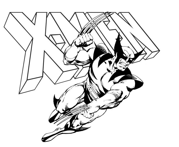 Wolverine coloring #17, Download drawings