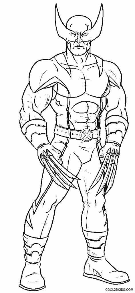 Wolverine coloring #8, Download drawings
