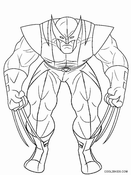Wolverine coloring #11, Download drawings