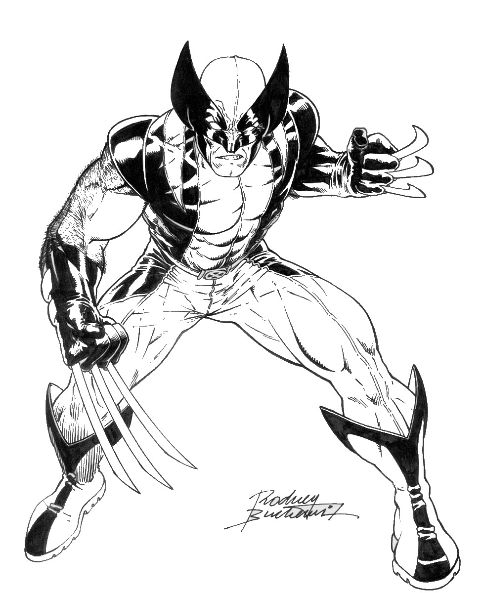 Wolverine coloring #14, Download drawings